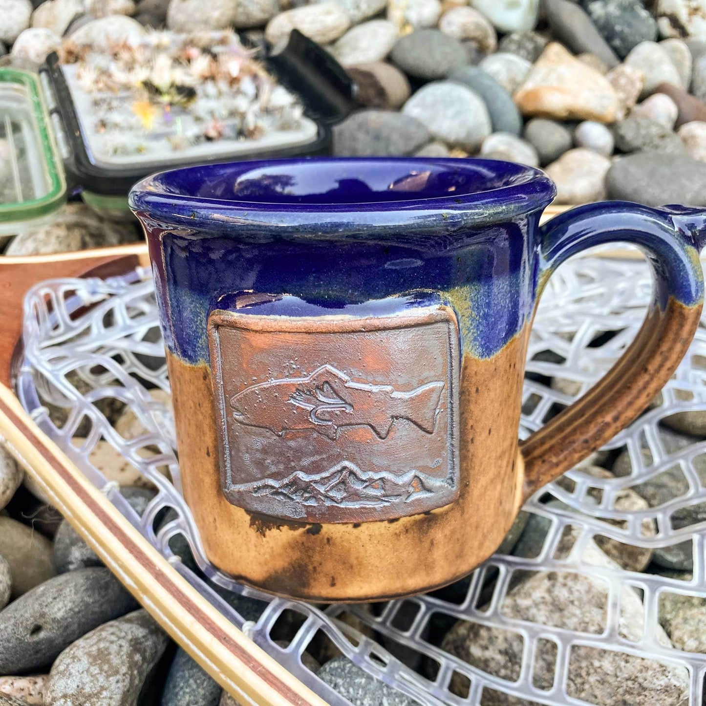 Handmade Wyoming Mountain Trout Mugs