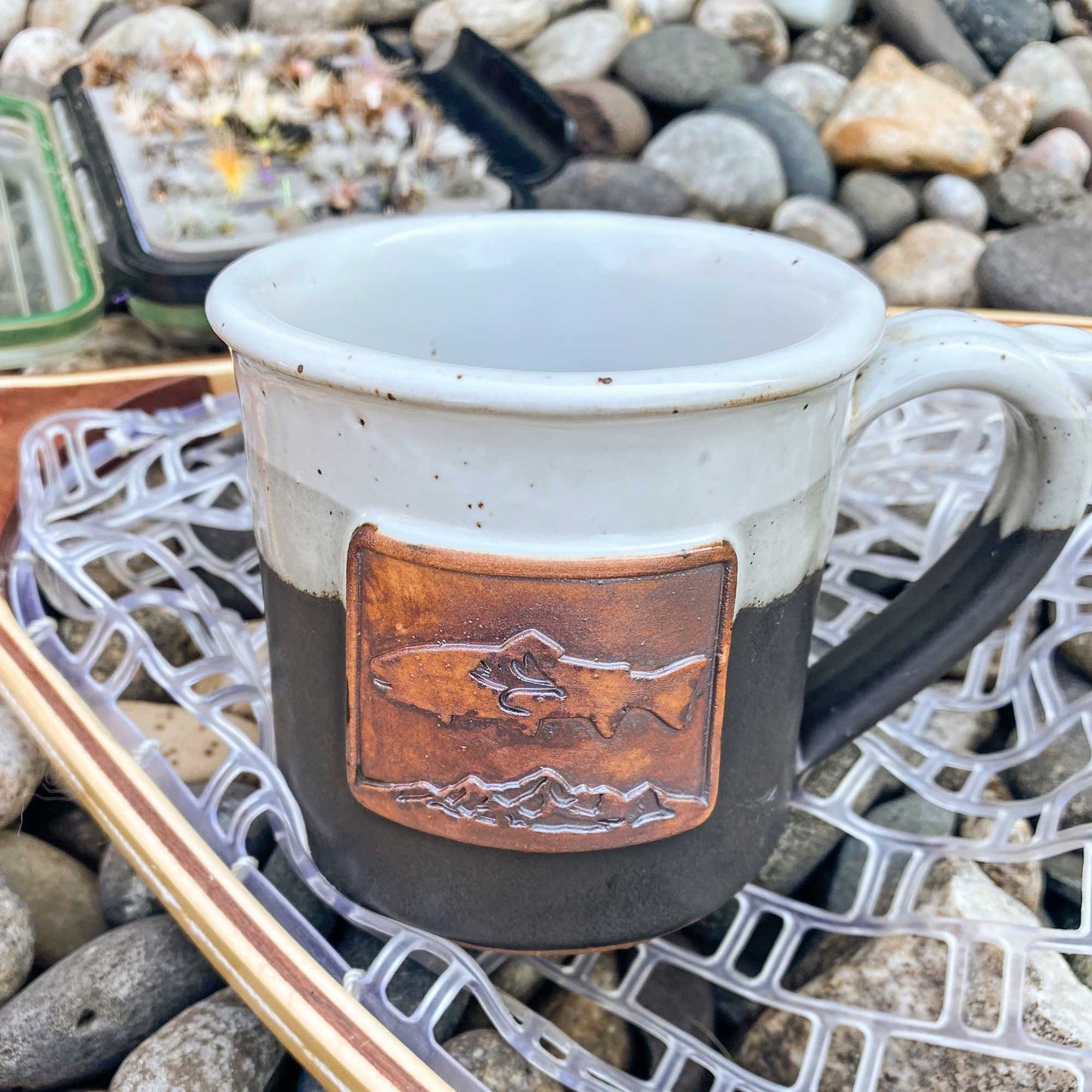 Handmade Wyoming Mountain Trout Mugs