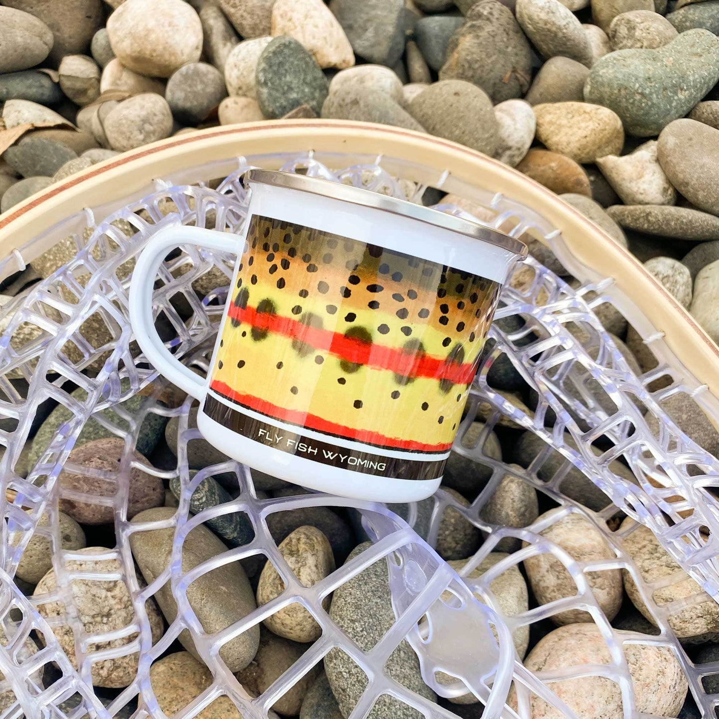 Trout Pattern Camp Mugs