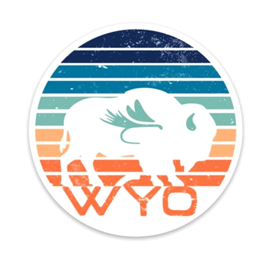 Sunset Bison Stickers