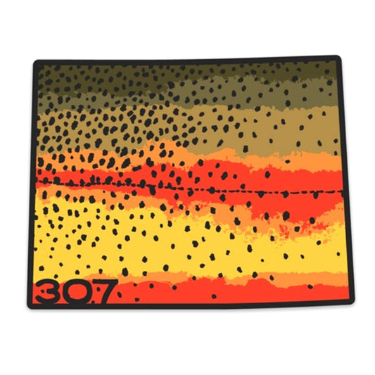 Wyo Cutthroat Trout Pattern Sticker