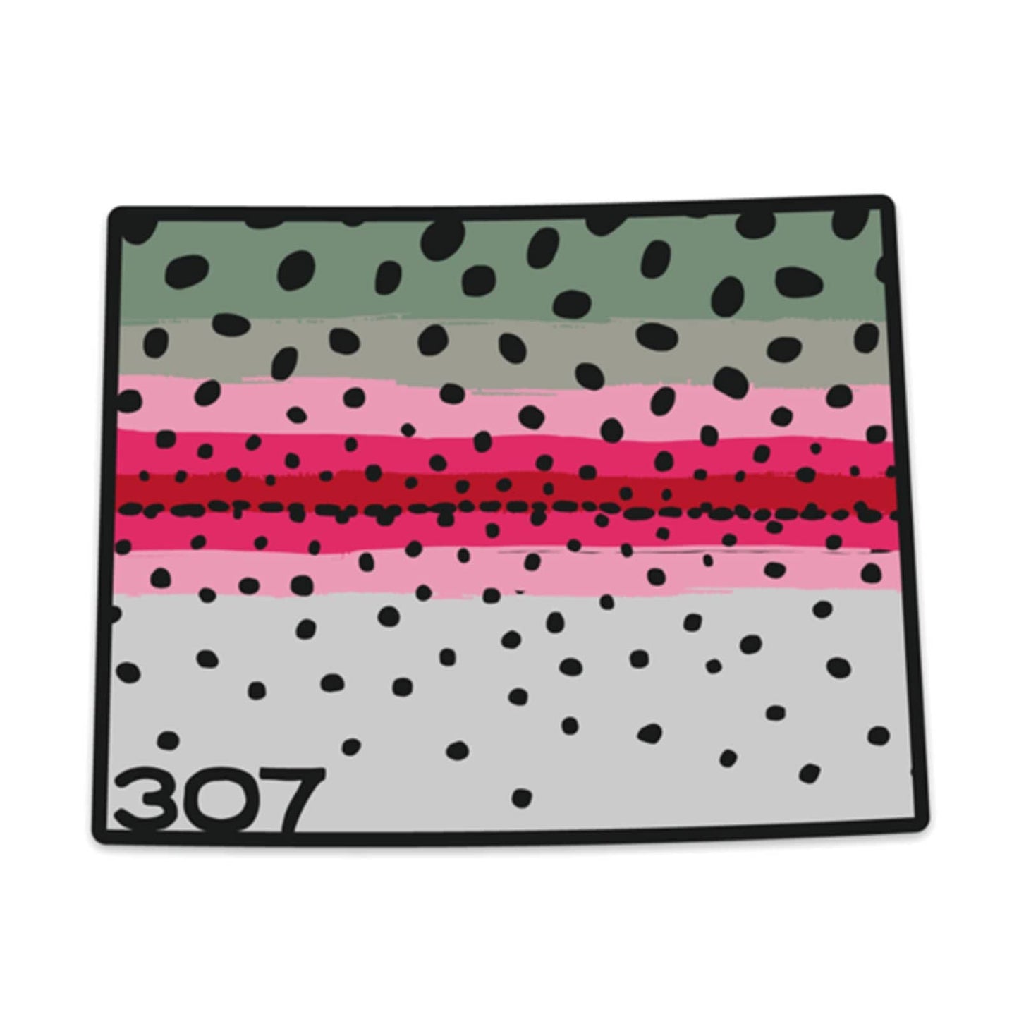 Wyo Rainbow Trout Pattern Sticker
