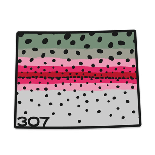 Wyo Rainbow Trout Pattern Sticker