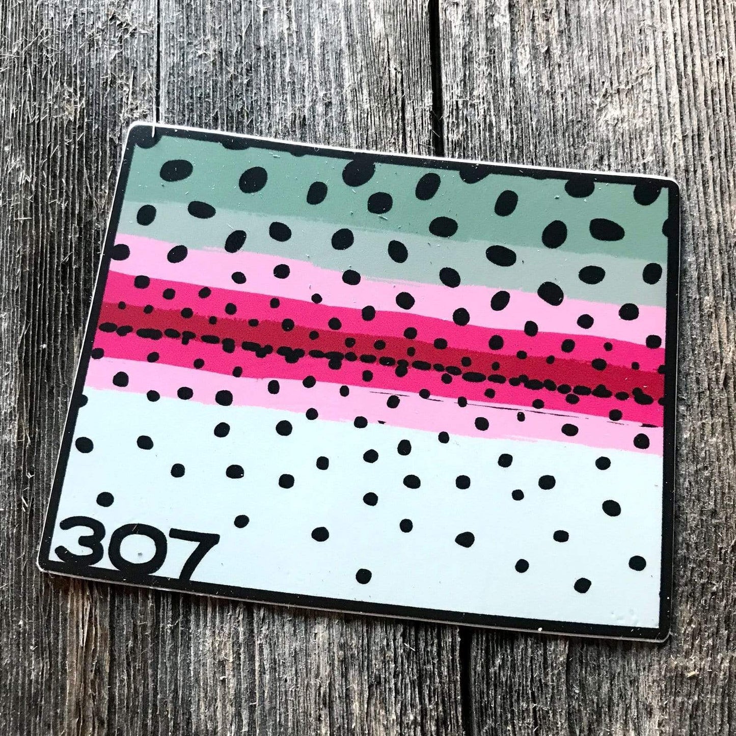 Wyo Rainbow Trout Pattern Sticker