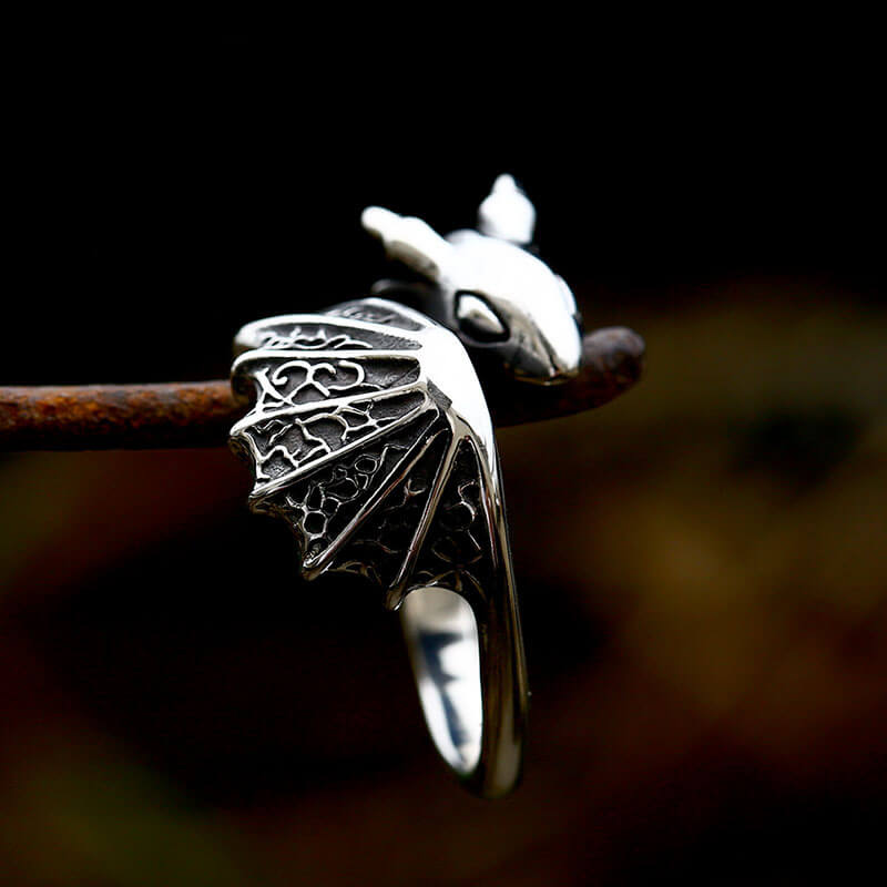 Flying Dragon Stainless Steel Ring