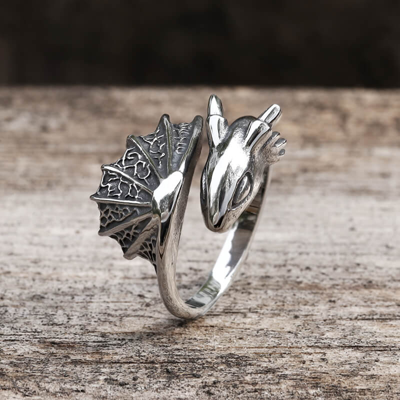 Flying Dragon Stainless Steel Ring