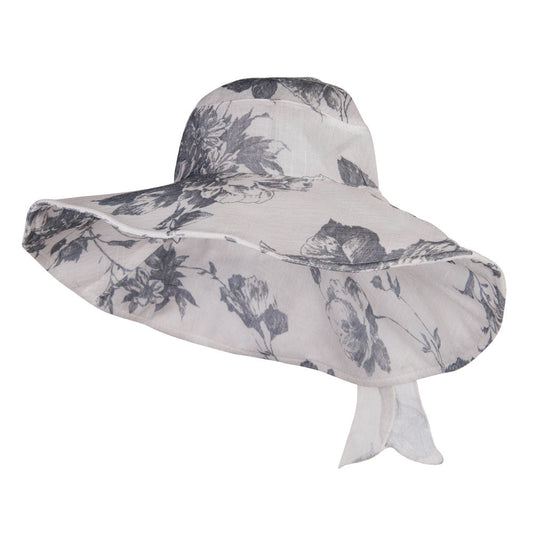 Floral Design Bow Crushable Hat