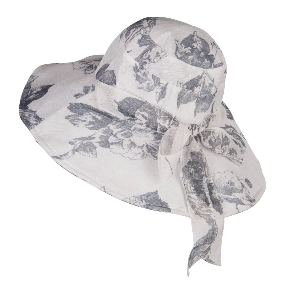 Floral Design Bow Crushable Hat