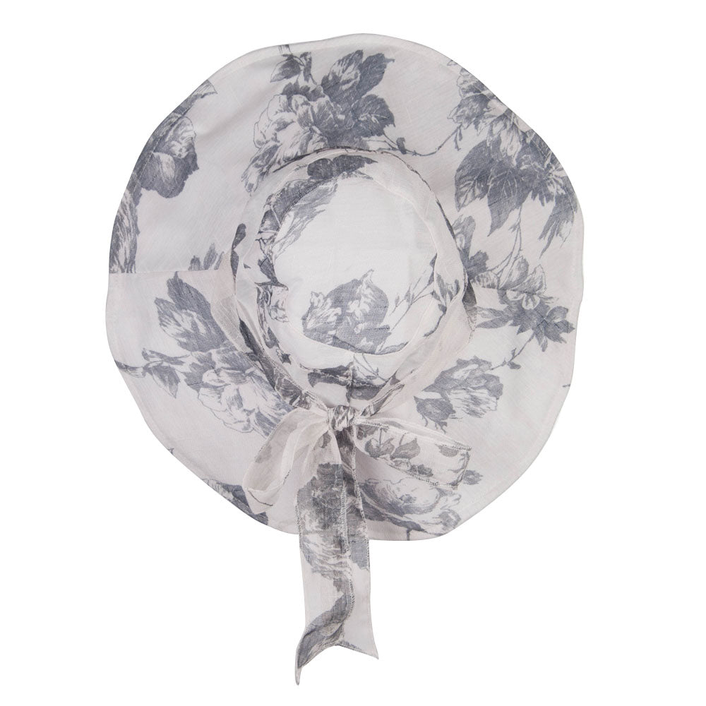 Floral Design Bow Crushable Hat