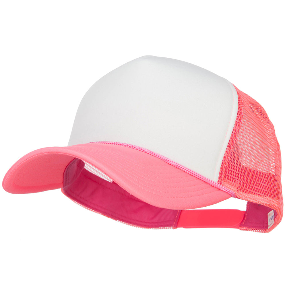 Neon Polyester Foam Front Big Size Mesh Cap