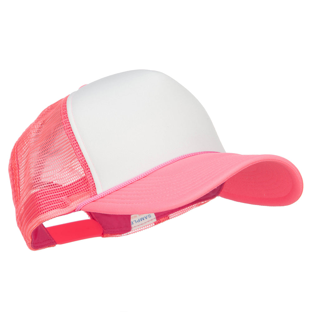 Neon Polyester Foam Front Big Size Mesh Cap