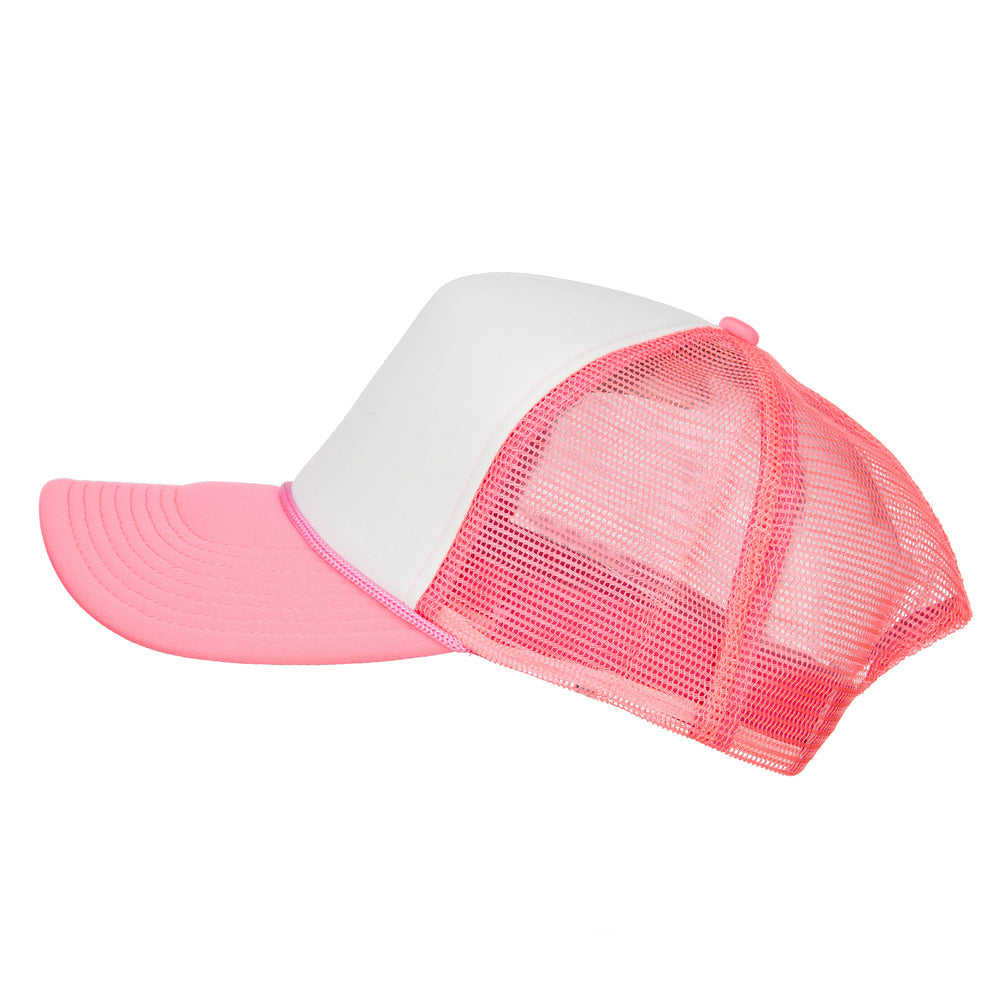 Neon Polyester Foam Front Big Size Mesh Cap