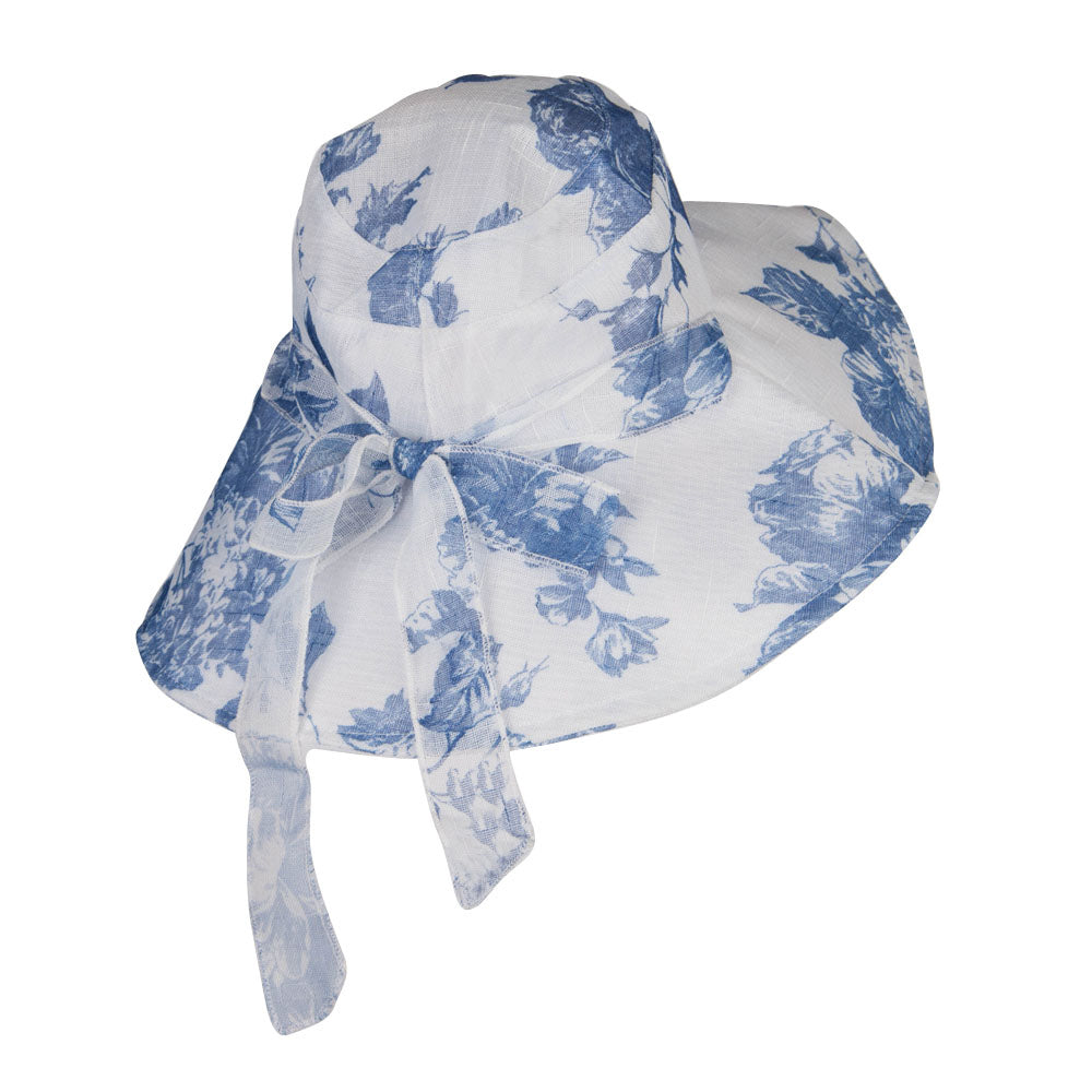 Floral Design Bow Crushable Hat