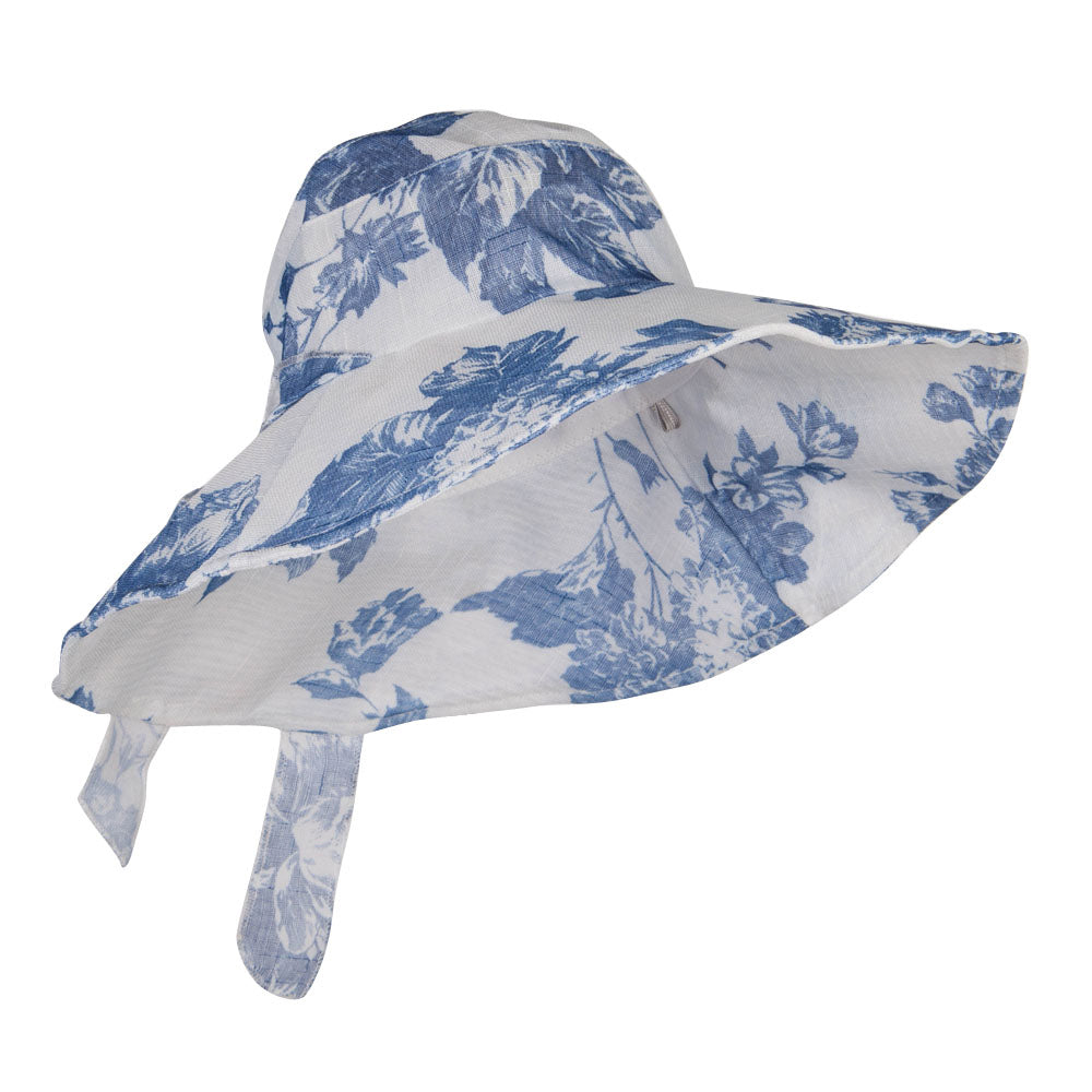 Floral Design Bow Crushable Hat