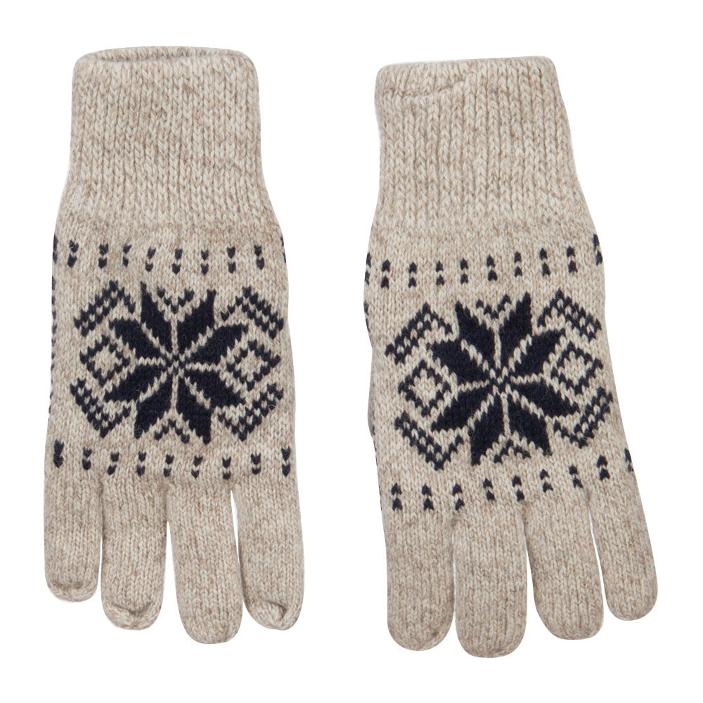 Wool Snowflake Design Glove