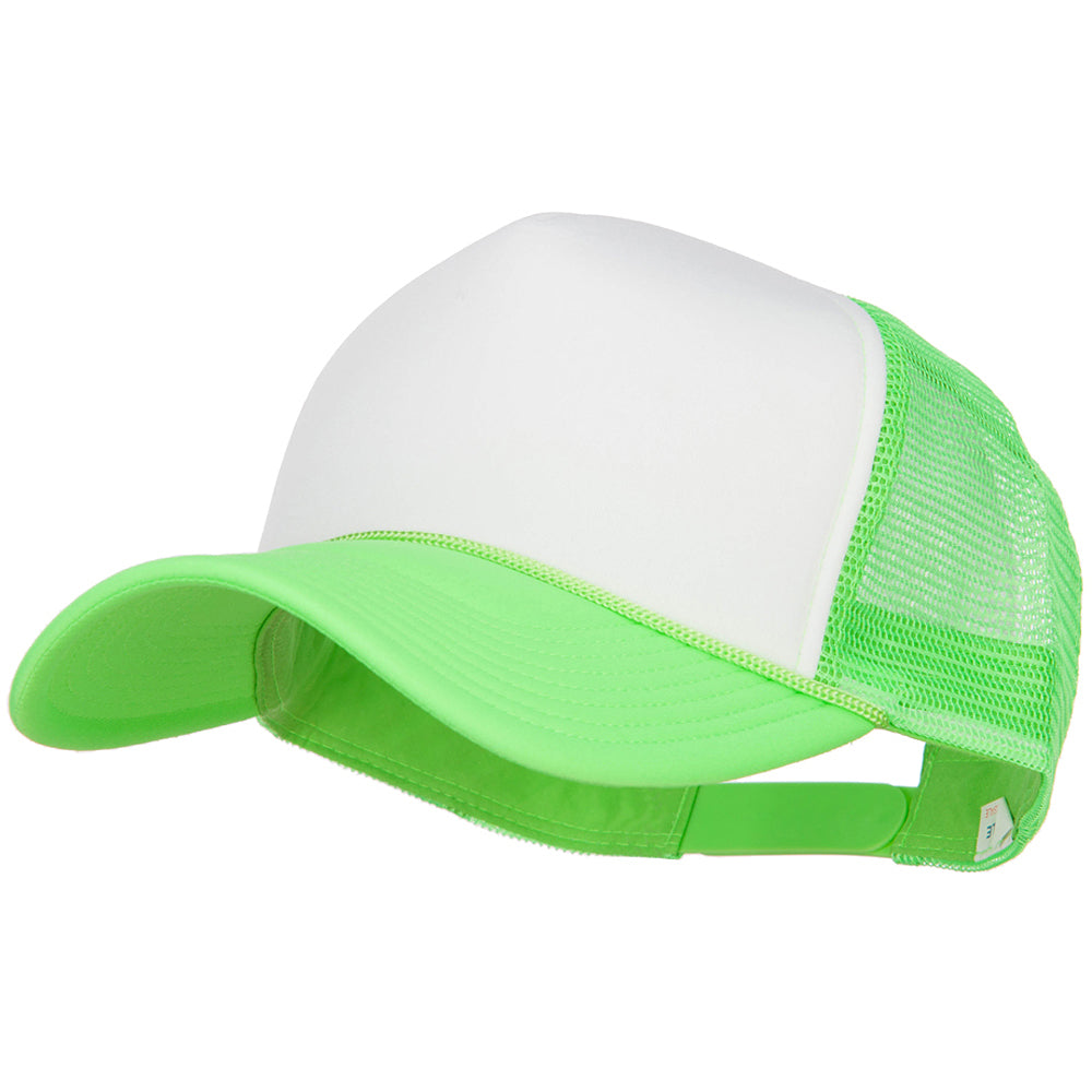 Neon Polyester Foam Front Big Size Mesh Cap