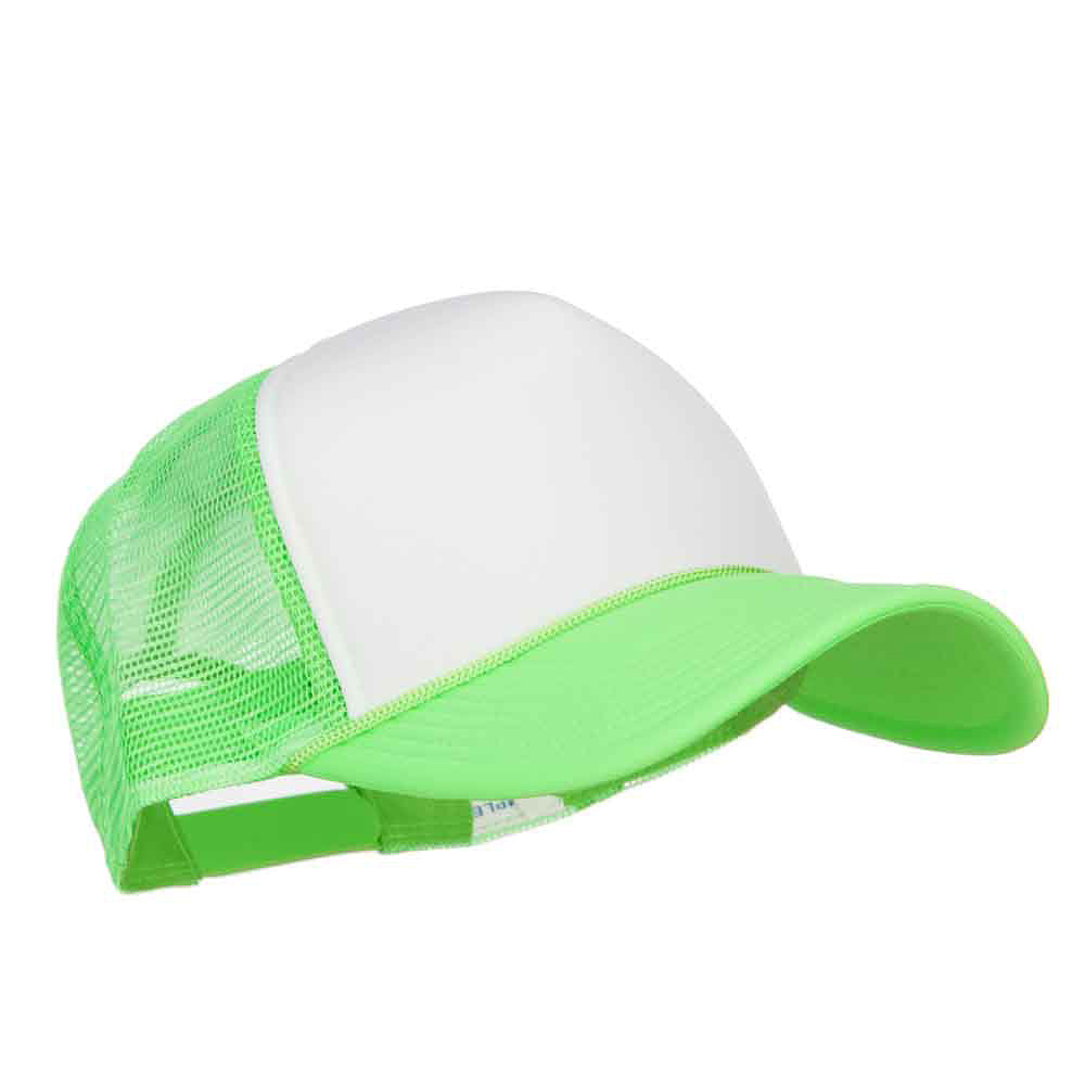 Neon Polyester Foam Front Big Size Mesh Cap