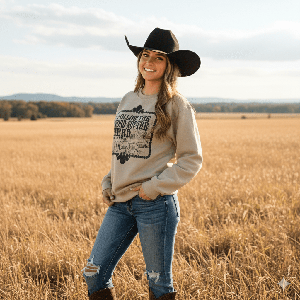 Follow The Word Not The Herd Graphic Sweatshirt