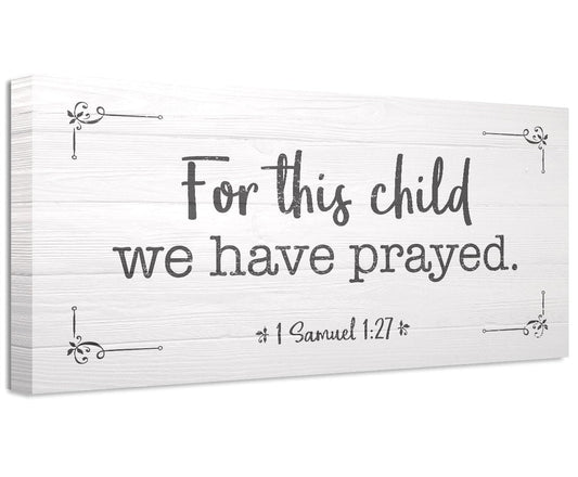 For This Child We Have Prayed 2 - Canvas