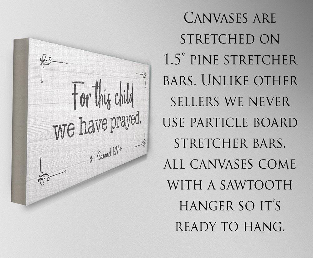 For This Child We Have Prayed 2 - Canvas
