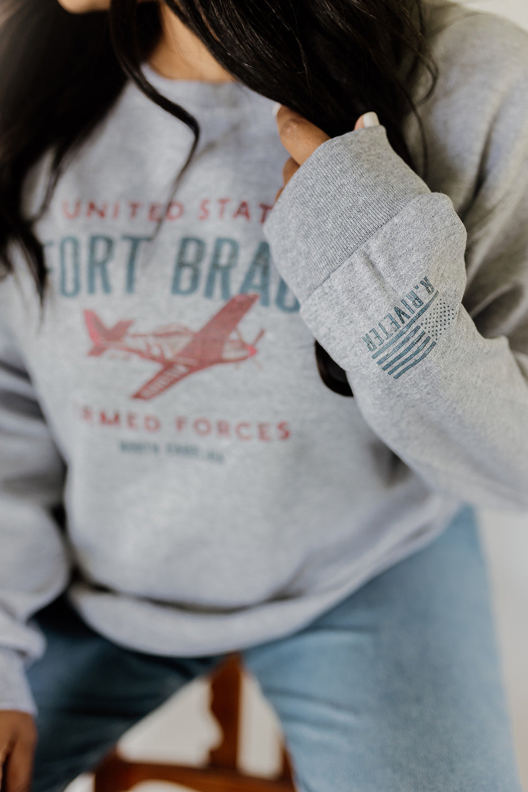 Crew Neck Sweatshirt | Fort Bragg AF Graphic