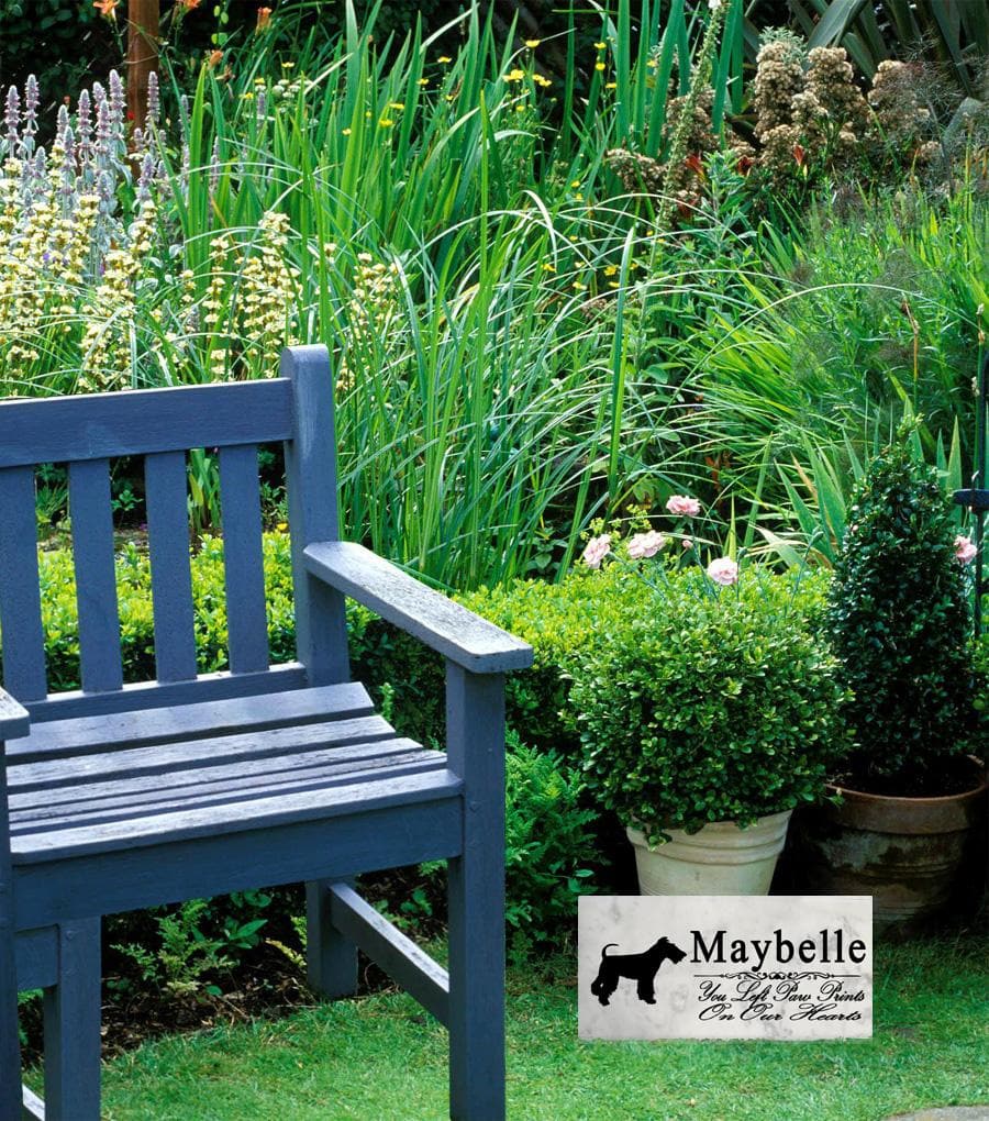 Fox Terrier Memorial Stone Personalized Garden Rock Grave Marker Outdoor or Indoor
