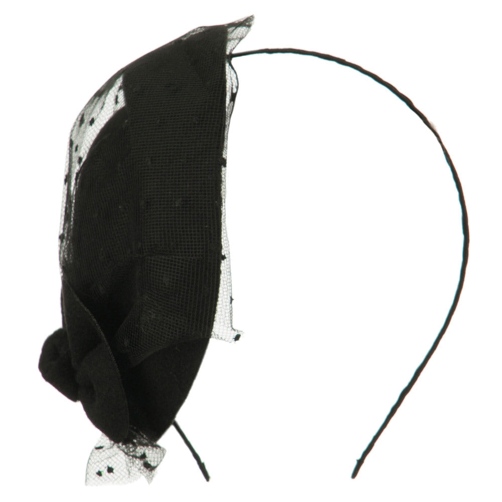 Felt Round Crown Fascinator Headband