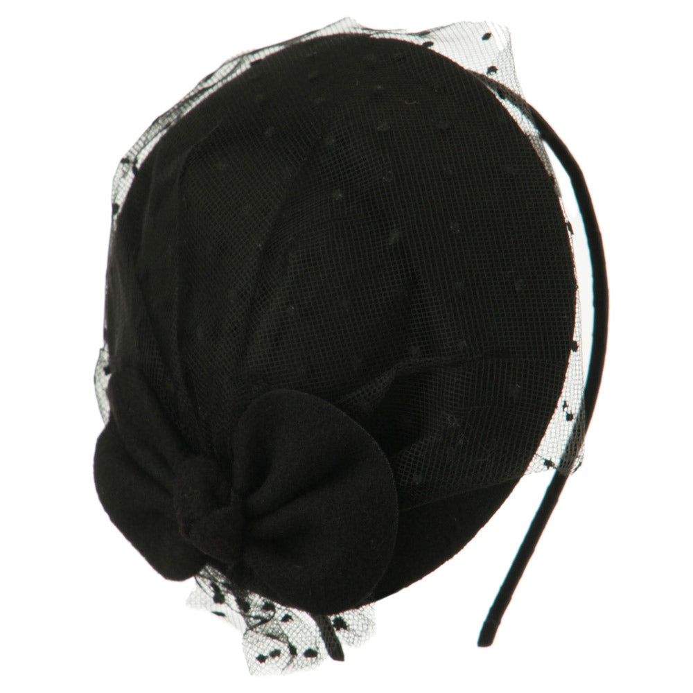 Felt Round Crown Fascinator Headband