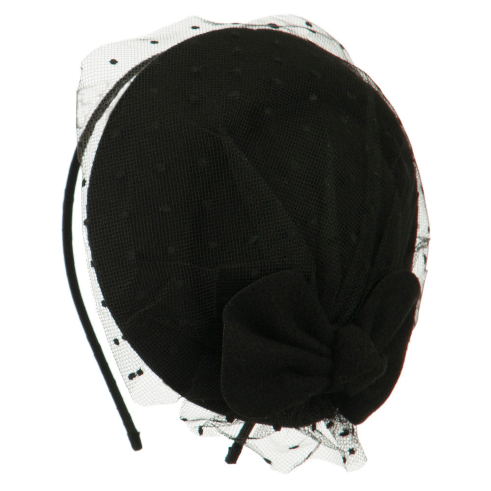 Felt Round Crown Fascinator Headband