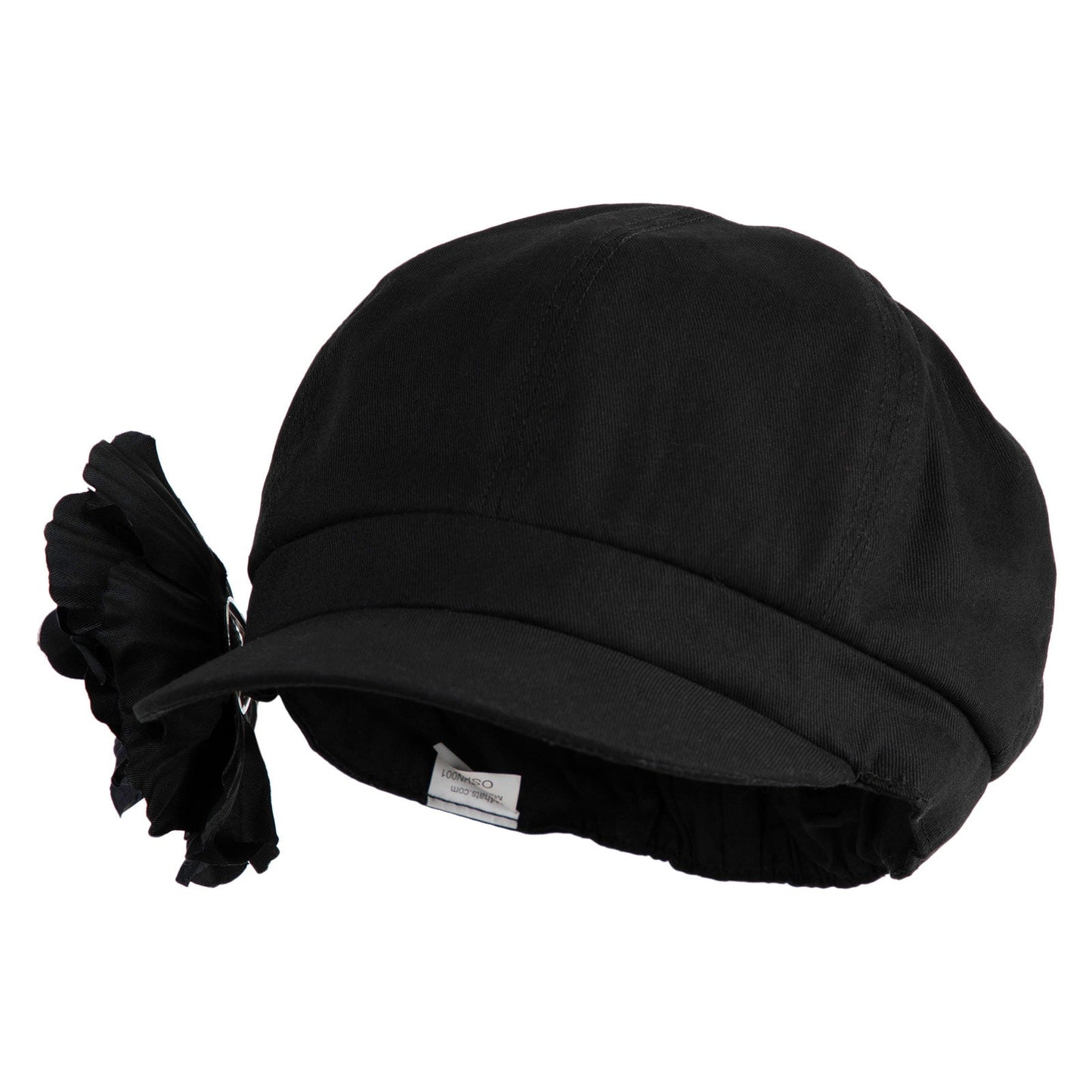 Flower Ribbon Trim Newsboy Cap
