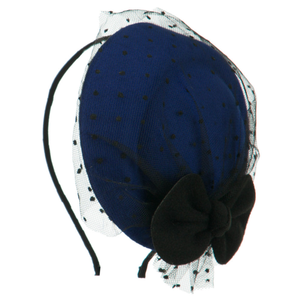 Felt Round Crown Fascinator Headband