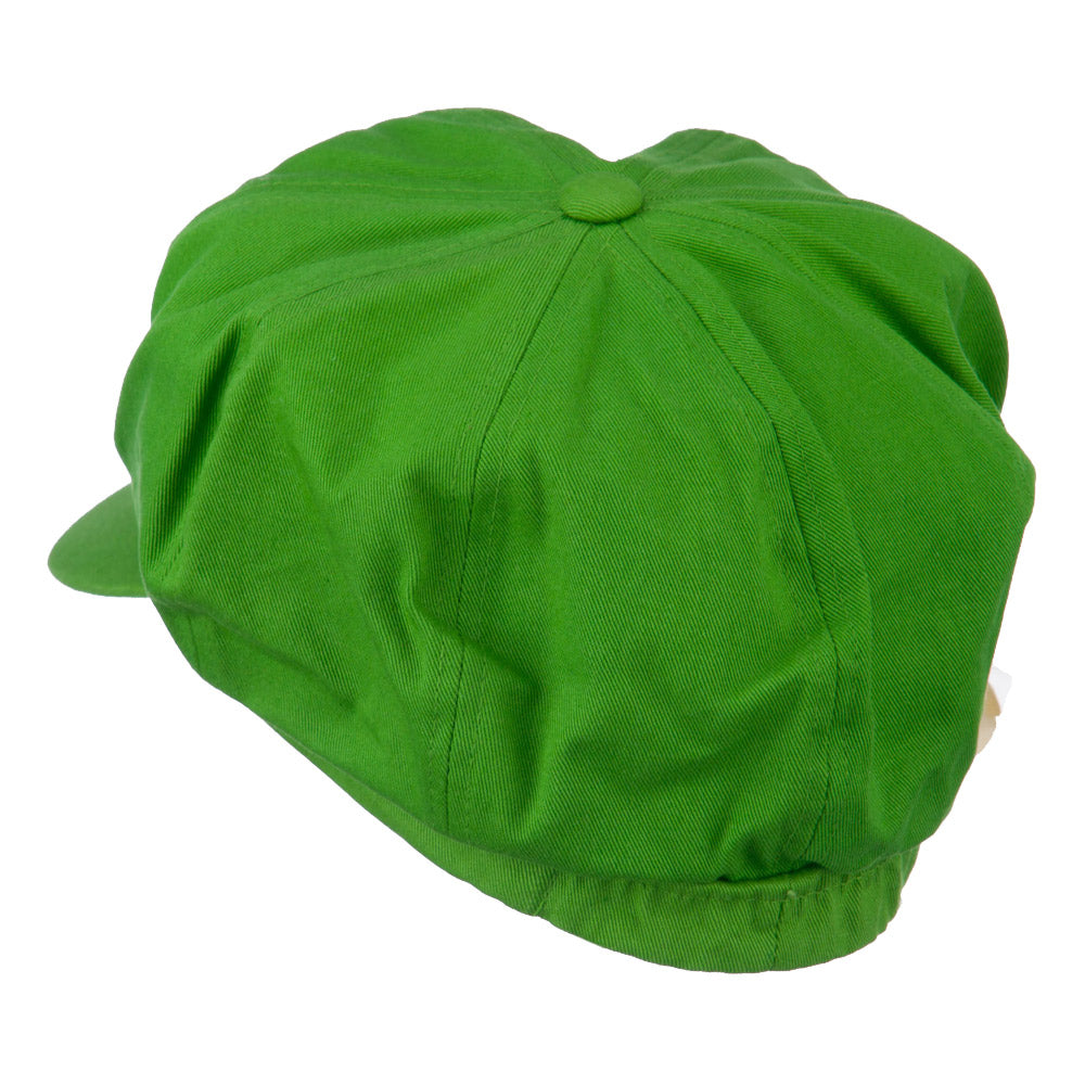 Flower Ribbon Trim Newsboy Cap