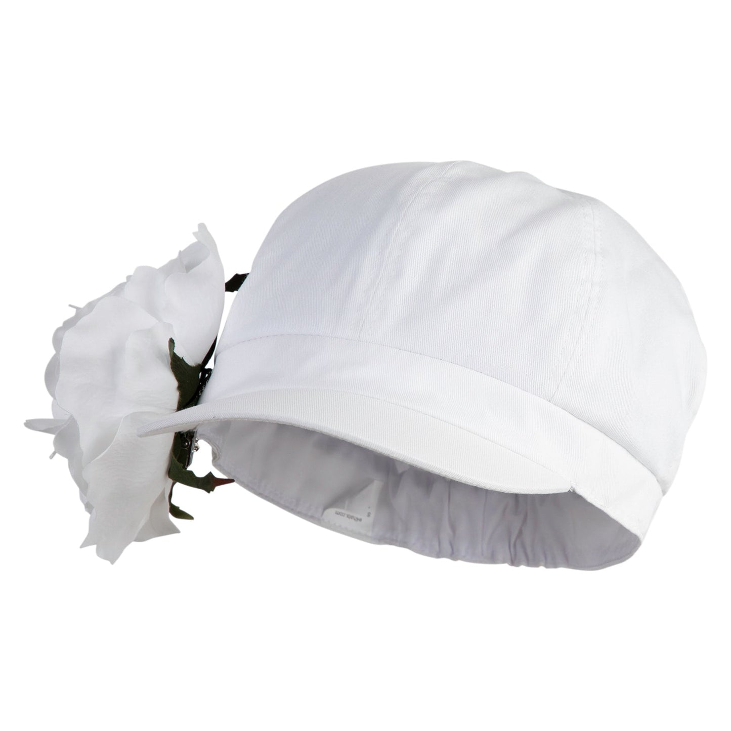 Flower Ribbon Trim Newsboy Cap