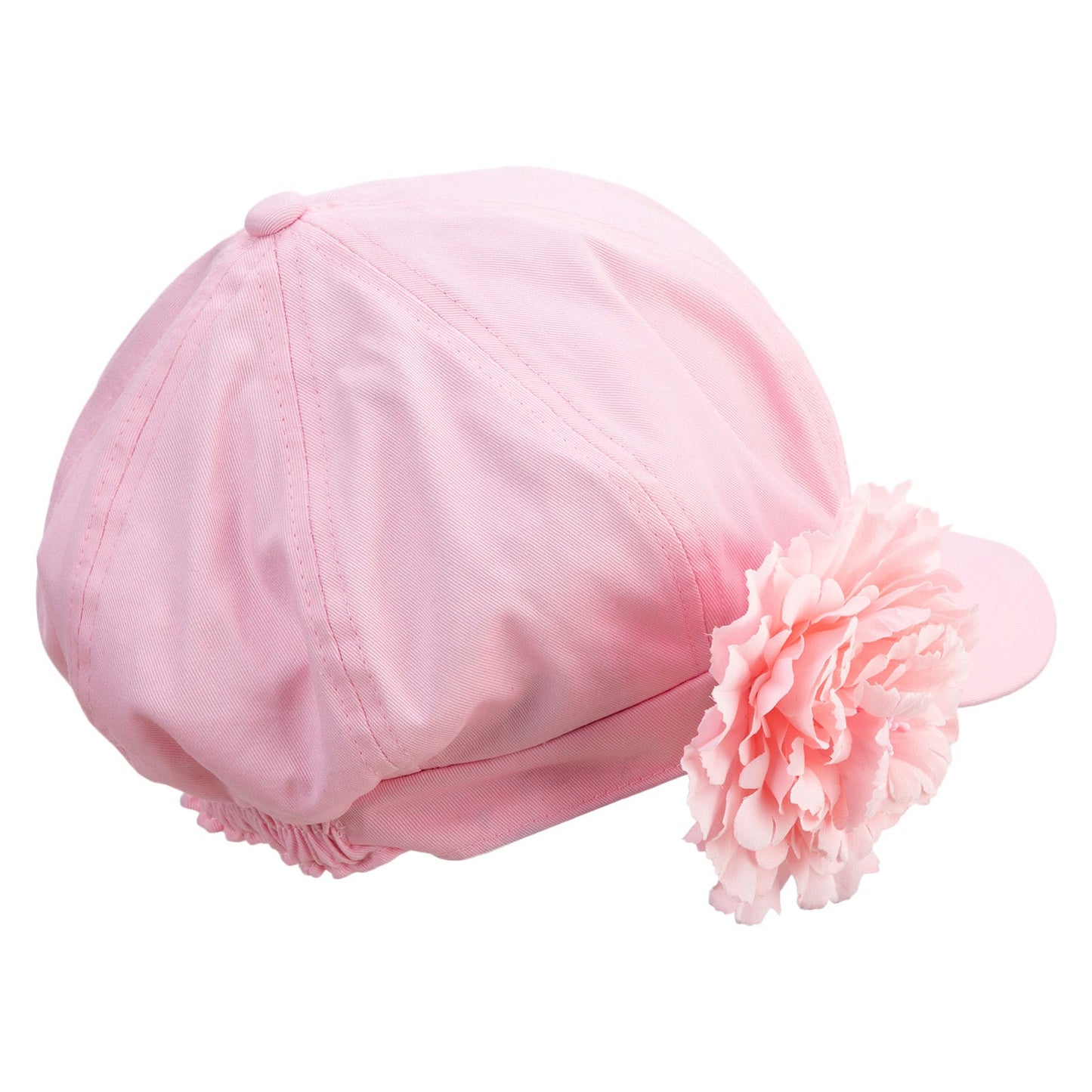 Flower Ribbon Trim Newsboy Cap