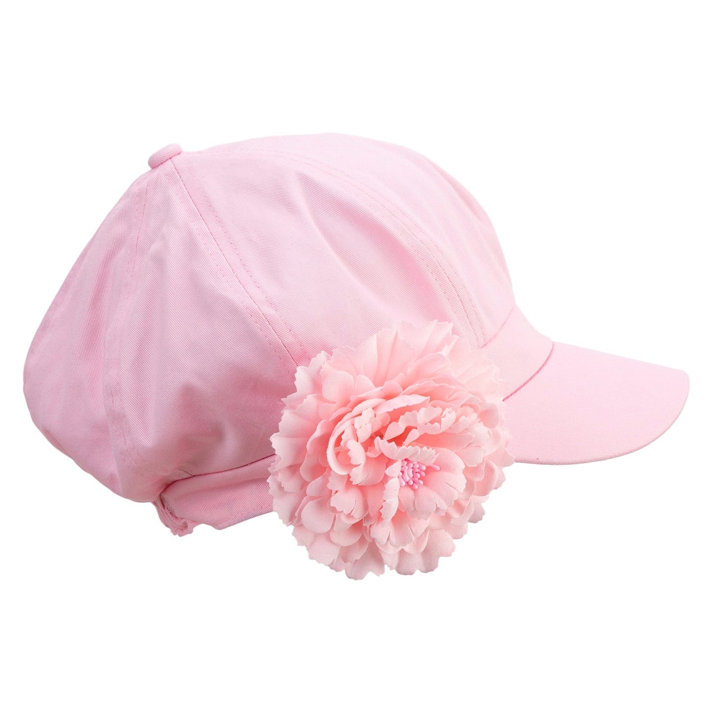 Flower Ribbon Trim Newsboy Cap