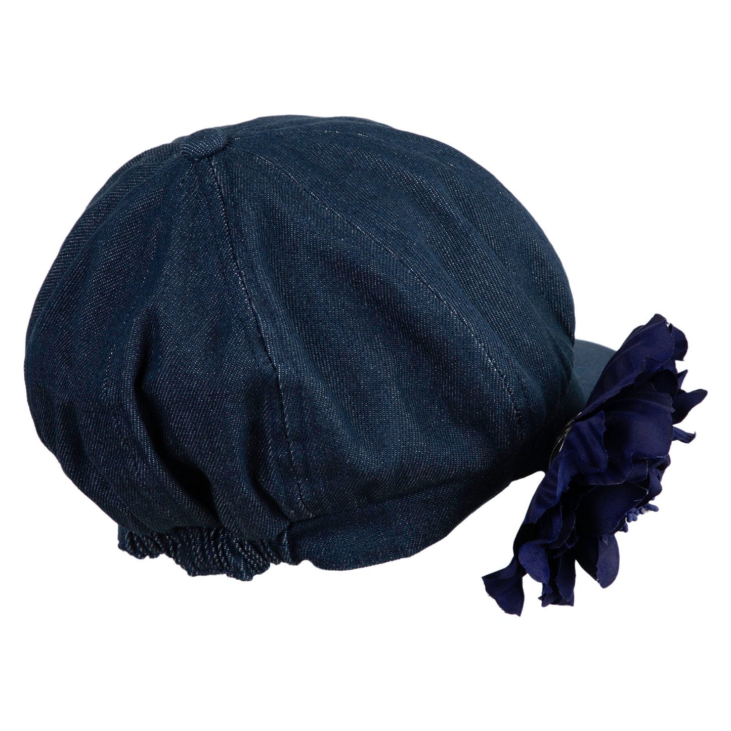 Flower Ribbon Trim Newsboy Cap