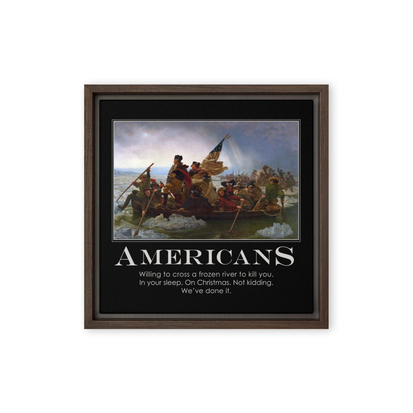 Americans Framed canvas
