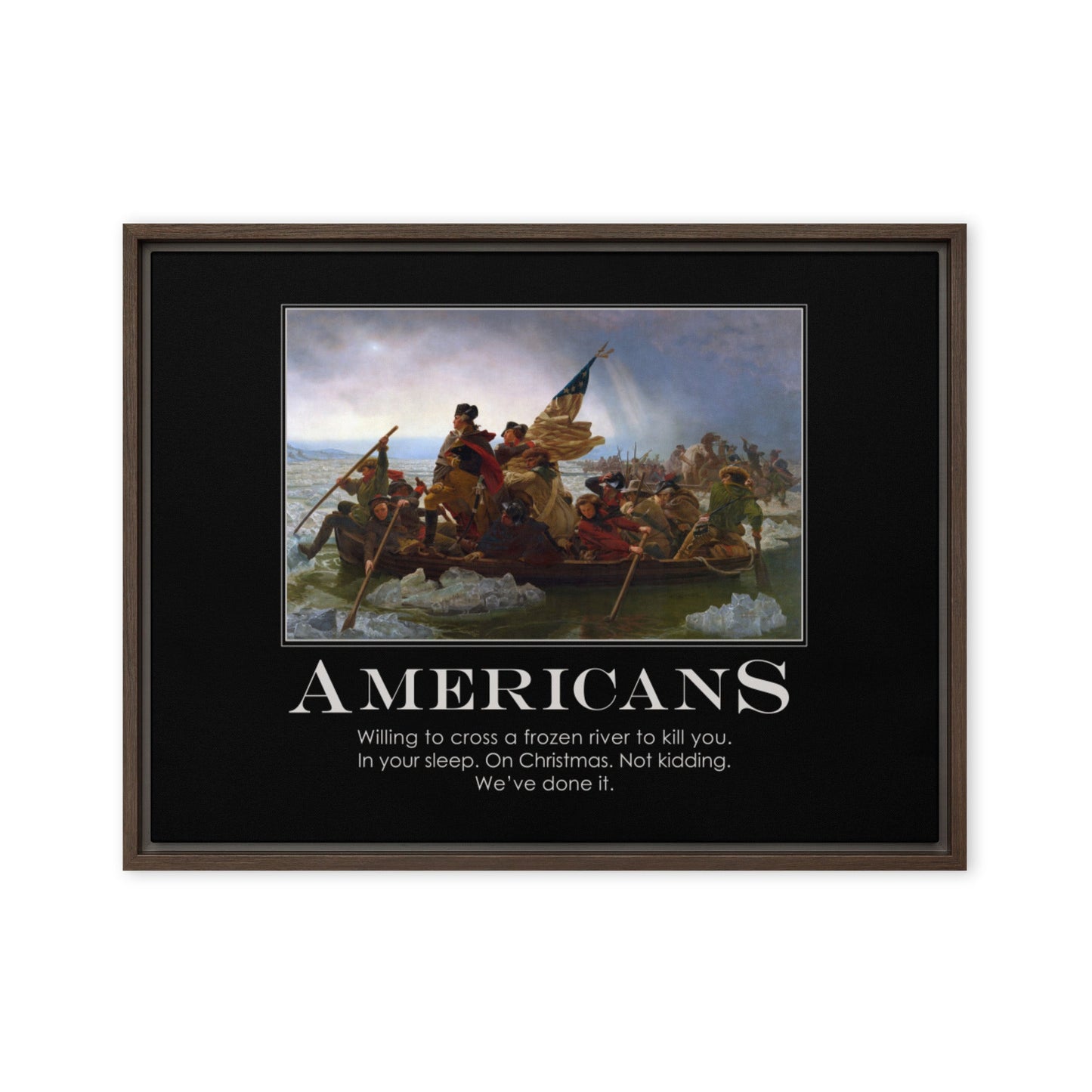 Americans Framed canvas