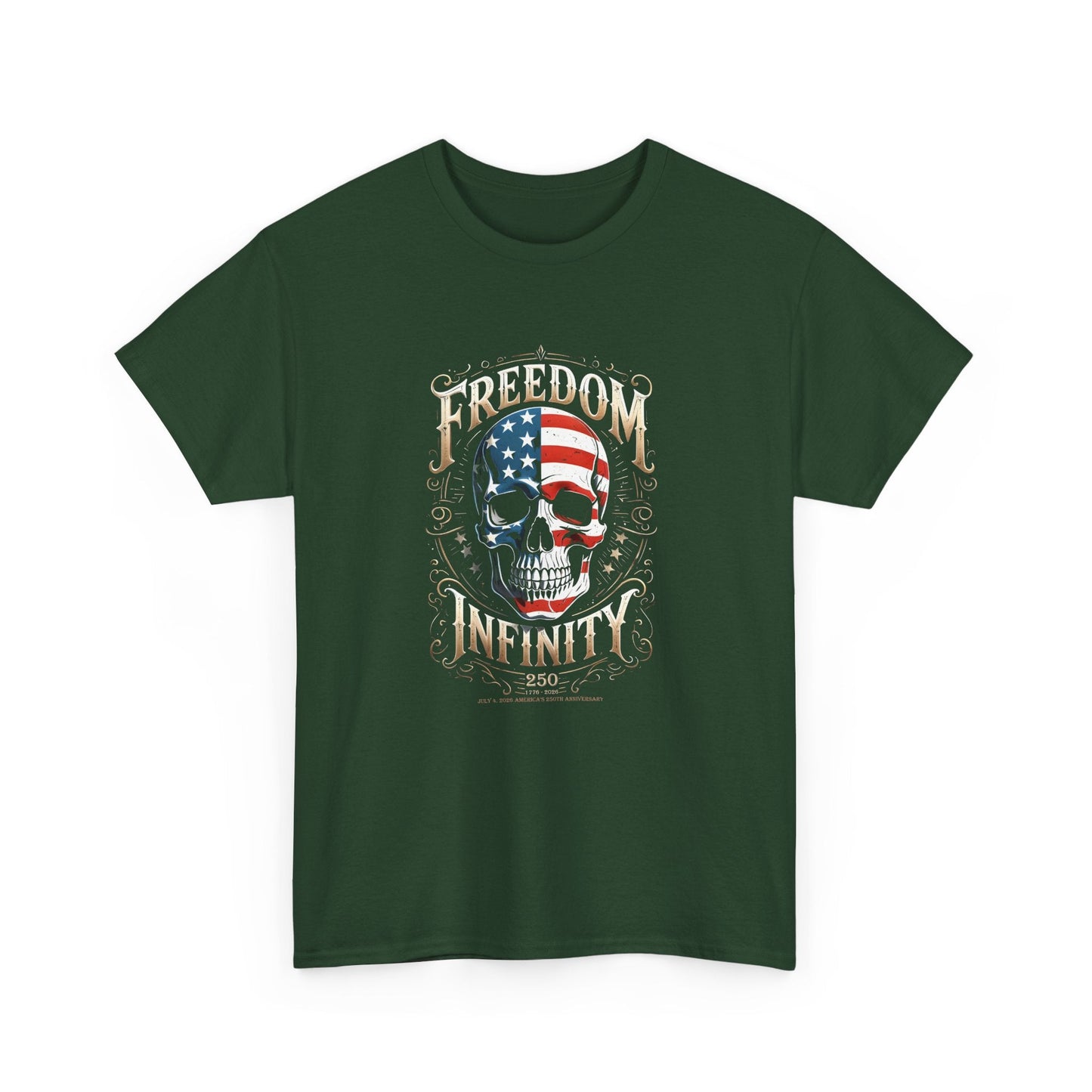 Freedom Infinity America 250 Years Skull T-Shirt