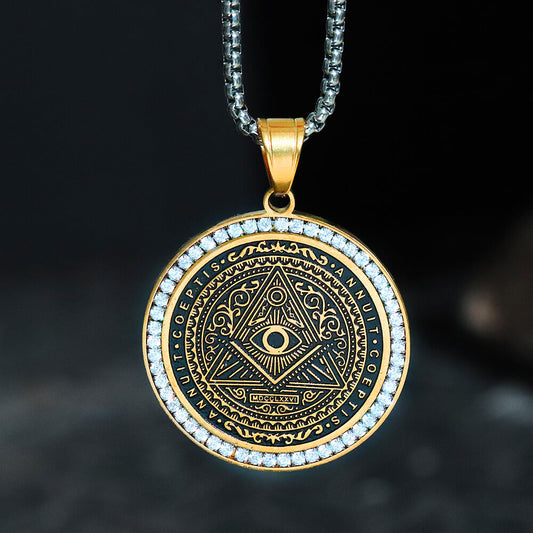 Freemason All-seeing Eye Stainless Steel Pendant