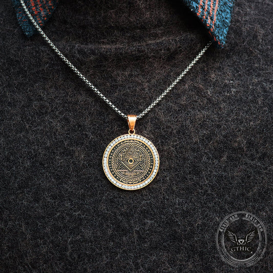 Freemason All-seeing Eye Stainless Steel Pendant