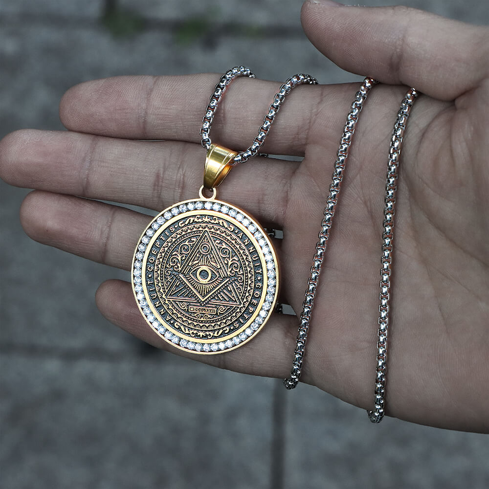 Freemason All-seeing Eye Stainless Steel Pendant