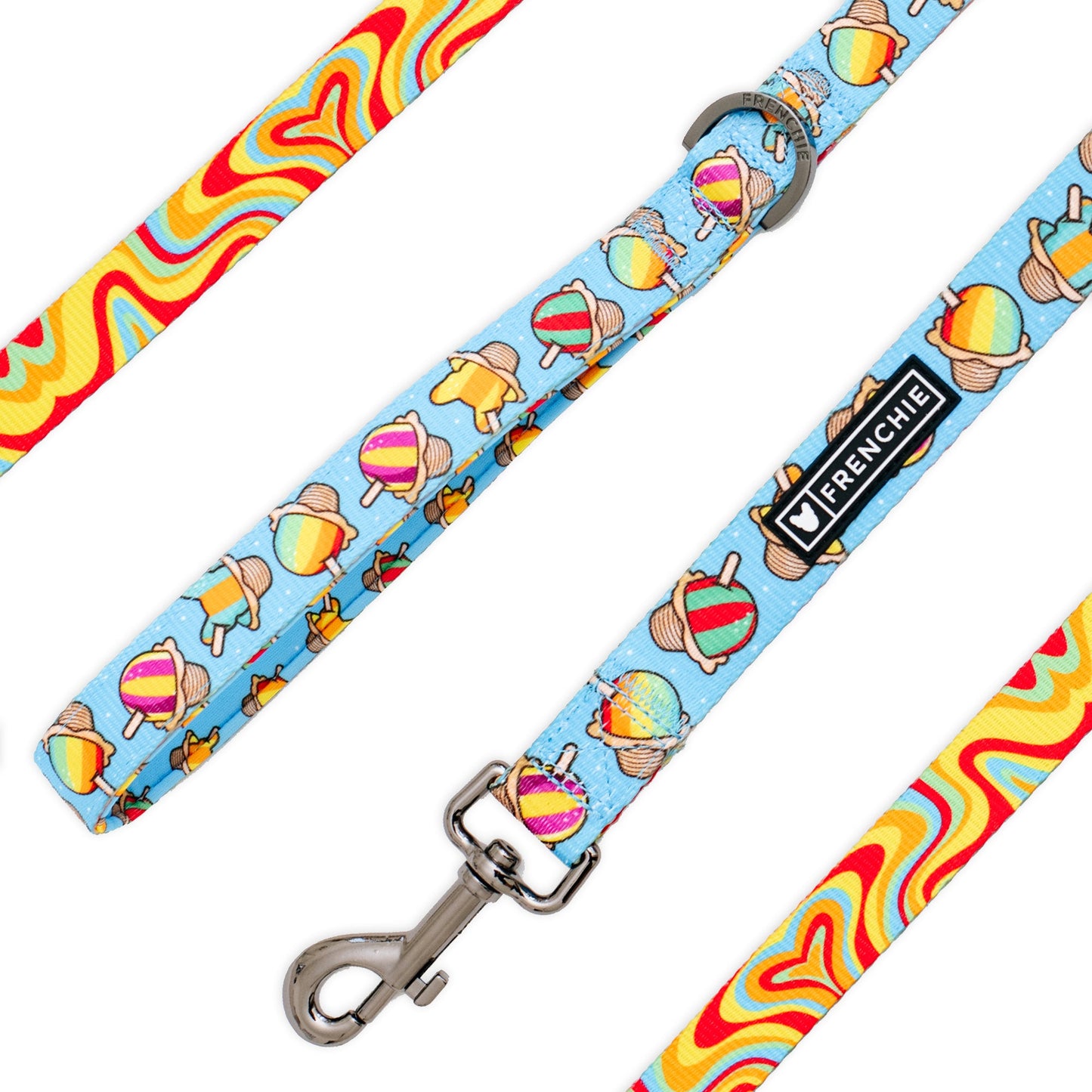 Frenchie Comfort Leash - Rainbow Ice
