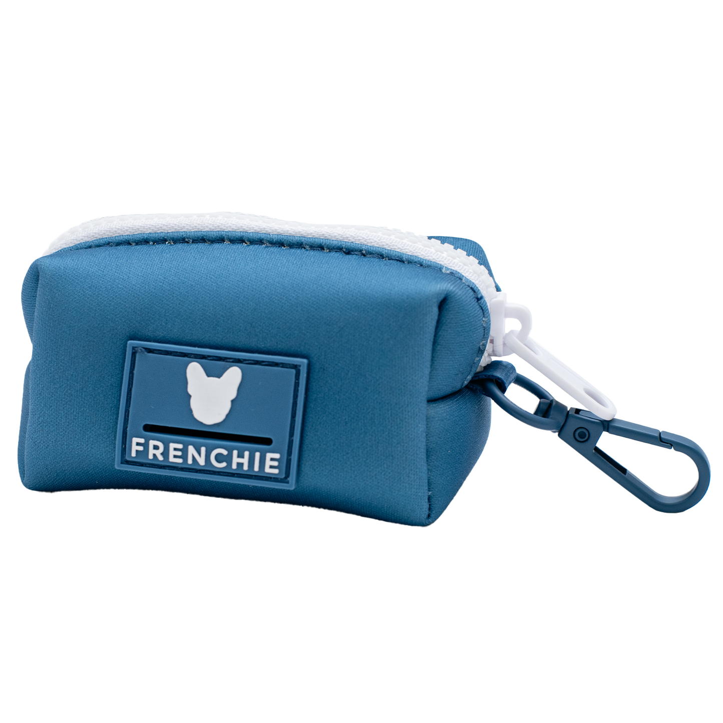 Frenchie Poo Bag Holder - Solid Blue Steel