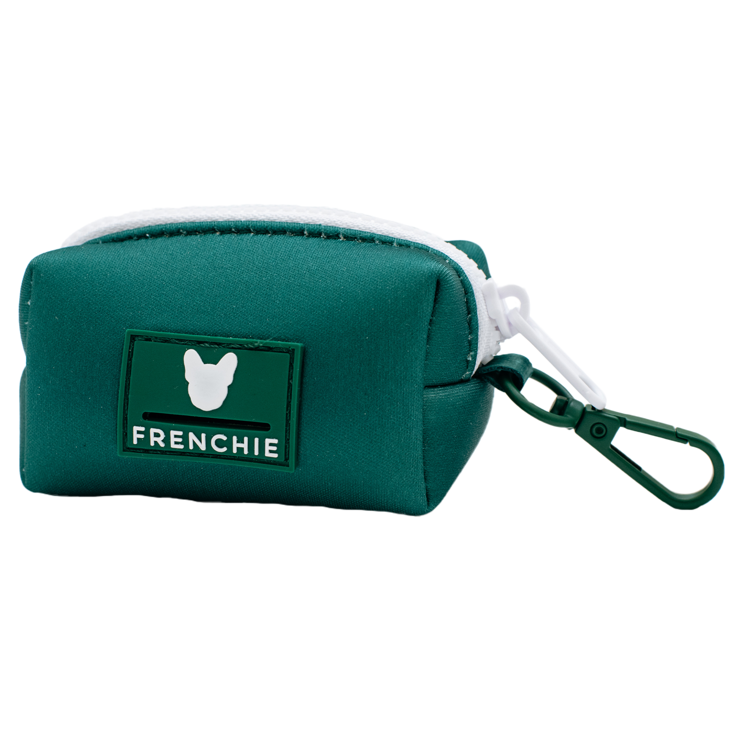 Frenchie Poo Bag Holder - Solid Emerald City