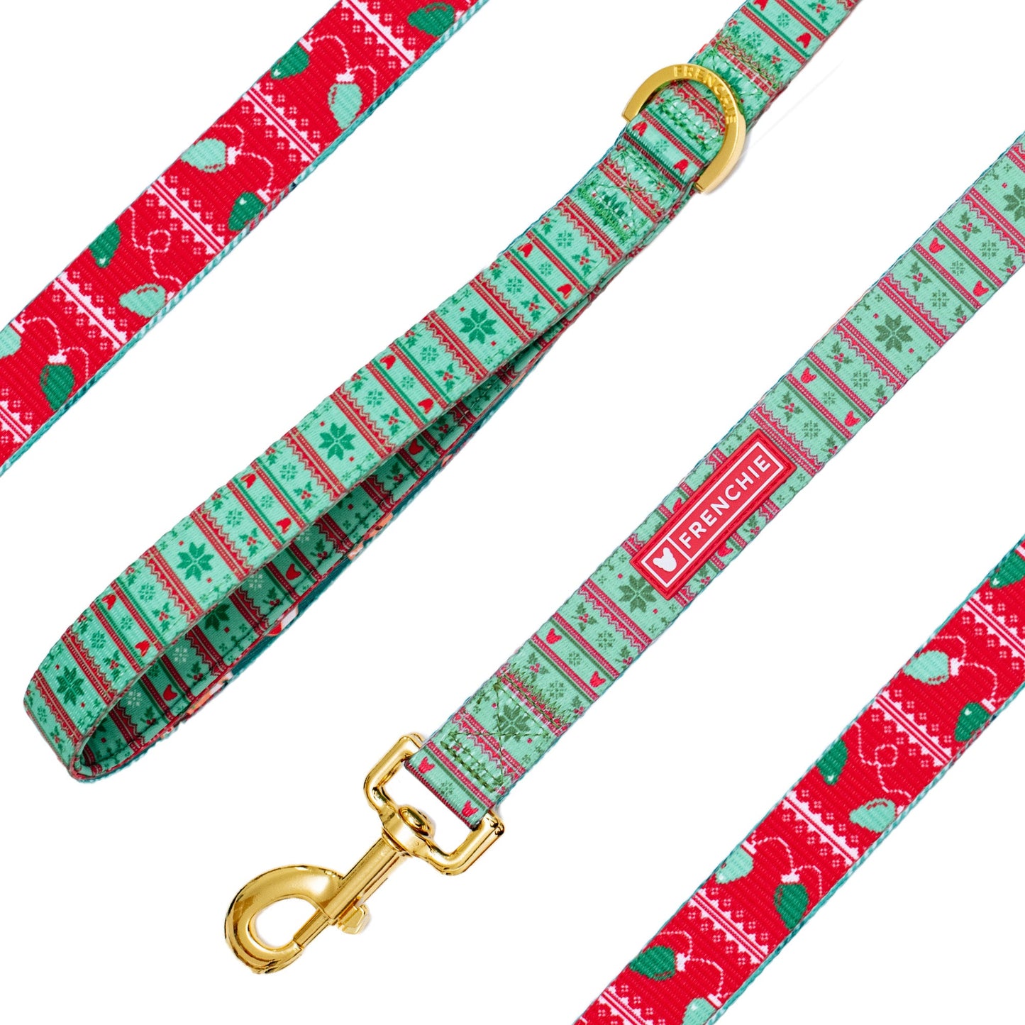 Frenchie Comfort Leash - Ugly Sweater