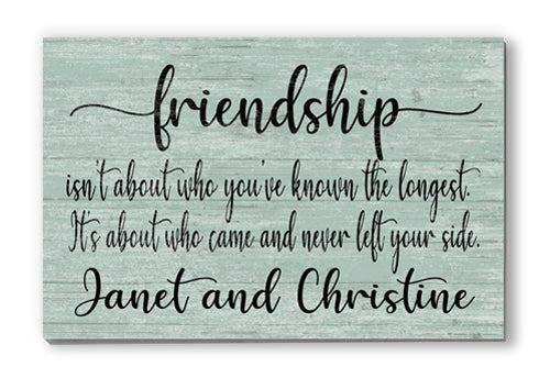 Friend Gift Sign - Custom Friendship Wooden Sign