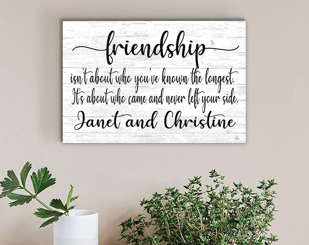 Friend Gift Sign - Custom Friendship Wooden Sign