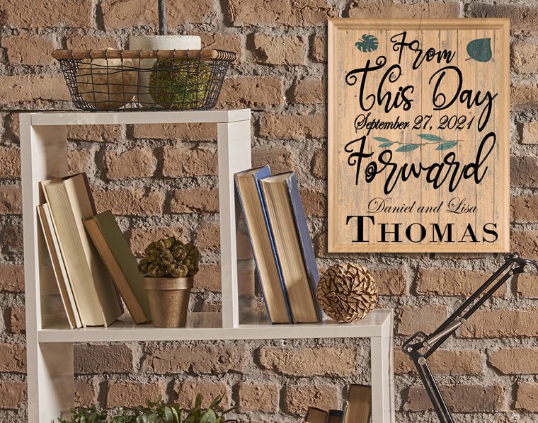 From This Day Forward Sign for Couple with Established Date Wall Art