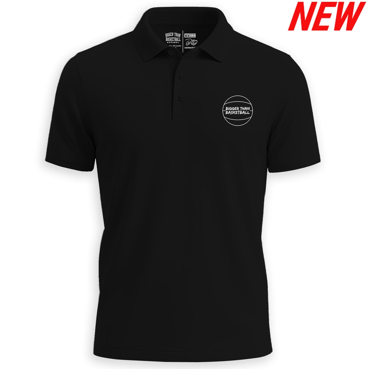 Bigger Than Basketball - Polo - Black